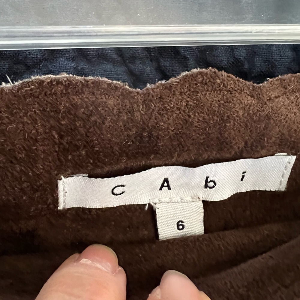 Cabi Brown Suede Skirt - Picture 2 of 2